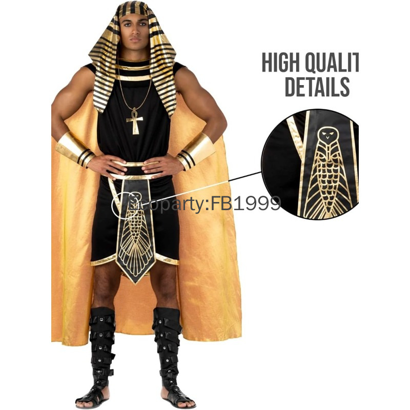 Men Accessories Egypt - Kostum Mesir Pria Baru Jubah Cosplay