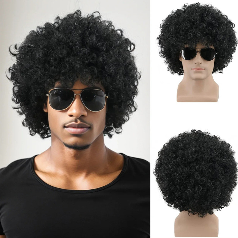 Men'S Accessories In The 80S - Wig Afro Keriting Besar Unisex -