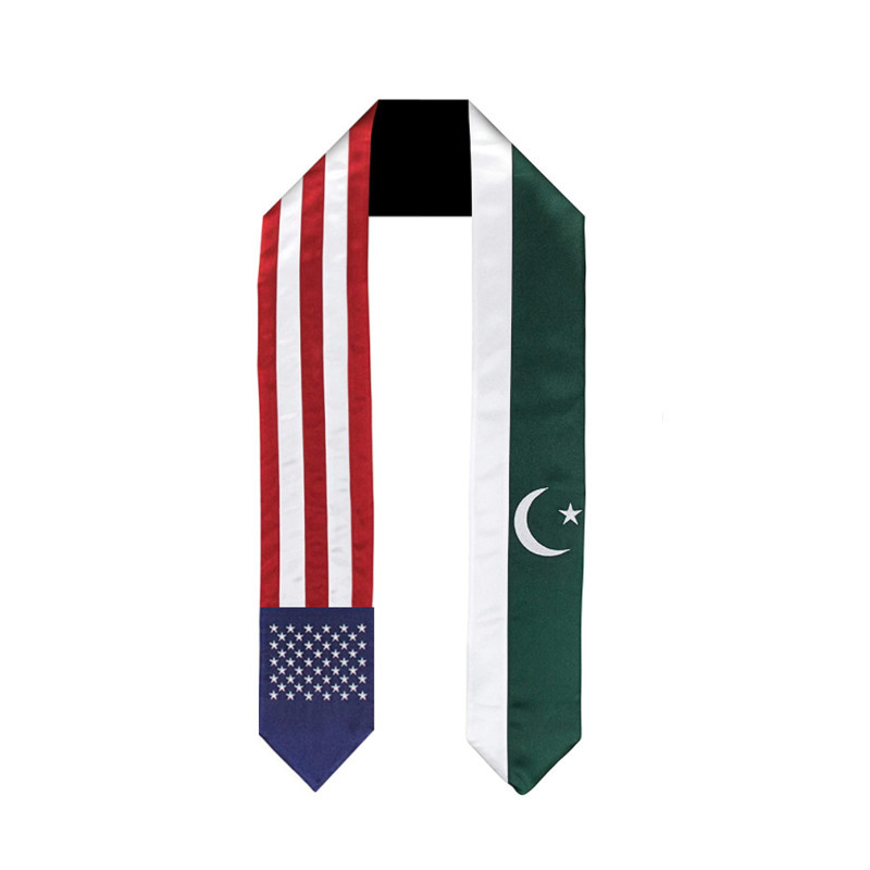 Men Accessories Pakistan - 180*14Cm Bendera Nasional Pakistan Amerika Wisuda