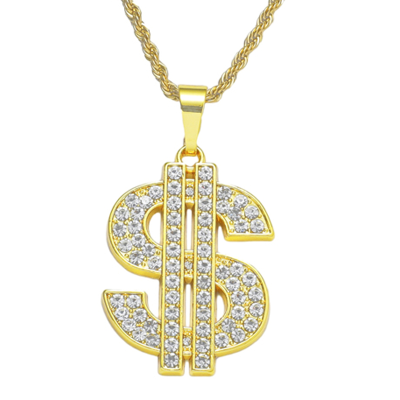 Men'S Accessories In The 80S - Kalung tanda Dollar 80s 90s kostum