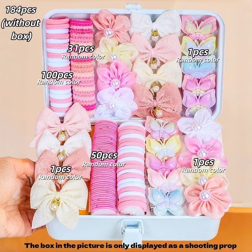 Tie Clip Set - Set Aksesoris Rambut Anak Perempuan Warna-warni