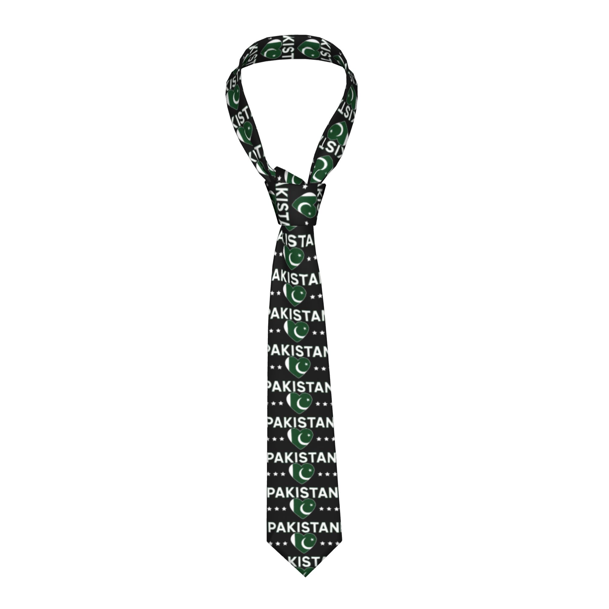 Men Accessories Pakistan - Dasi Bendera Pakistan Vintage Motif Hati,