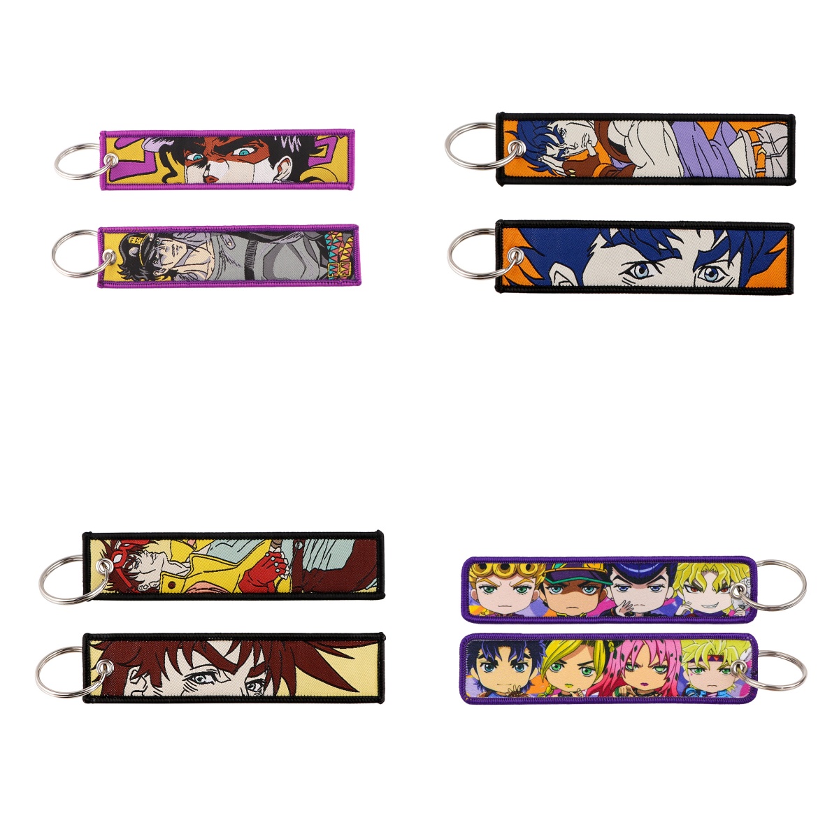 Men Keychain Accessories - 1 buah Gantungan Kunci Bordir Anime