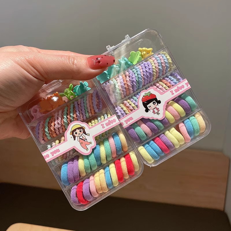 Tie Clip Set - 1 Set bando karet rambut anak