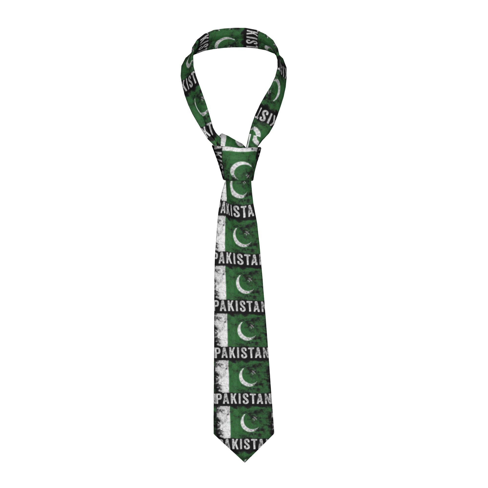 Men Accessories Pakistan - Dasi Bendera Pakistan Motif Bendera Pakistan