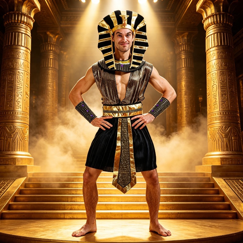 Men Accessories Egypt - Pakaian Pentas Panggung Pesta Rumah, Set