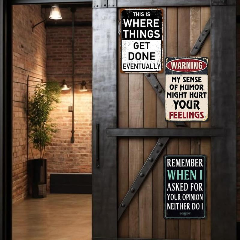 Papan Logam Garasi Lucu untuk  - Men Accessories Shop ulasan dan harga