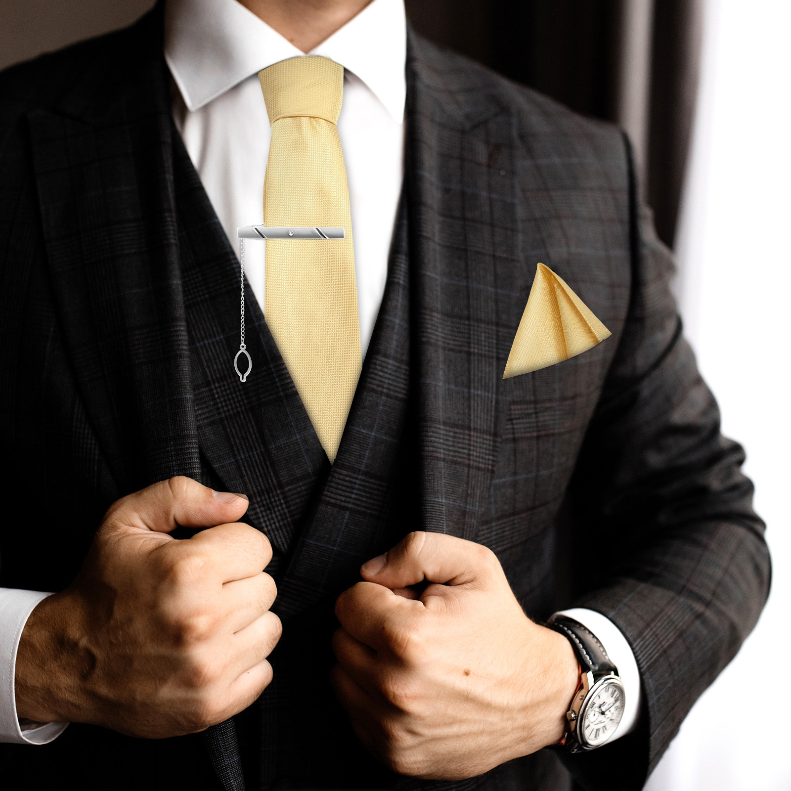 5 pcs Set Dasi: Kombinasi Dasi - Tie Clip Set ulasan dan harga