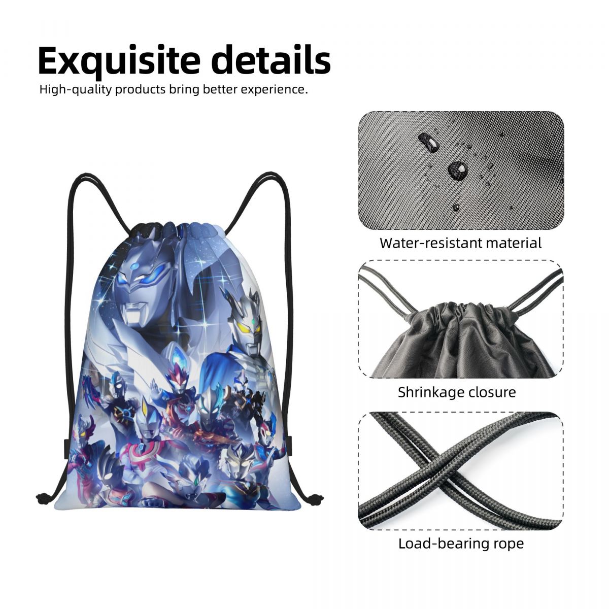 Tas Ransel Serut Komik Kartun  - Men Accessories Shop ulasan dan harga