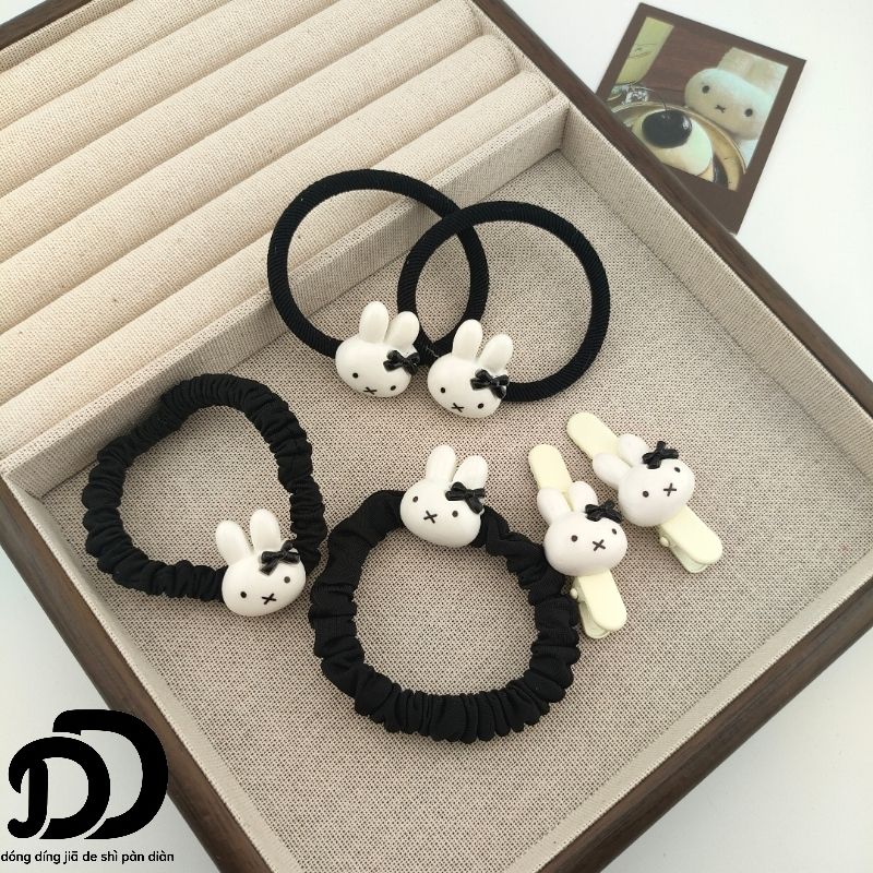 Ikat Rambut Pita Kelinci Miffy - Tie Clip Set ulasan dan harga