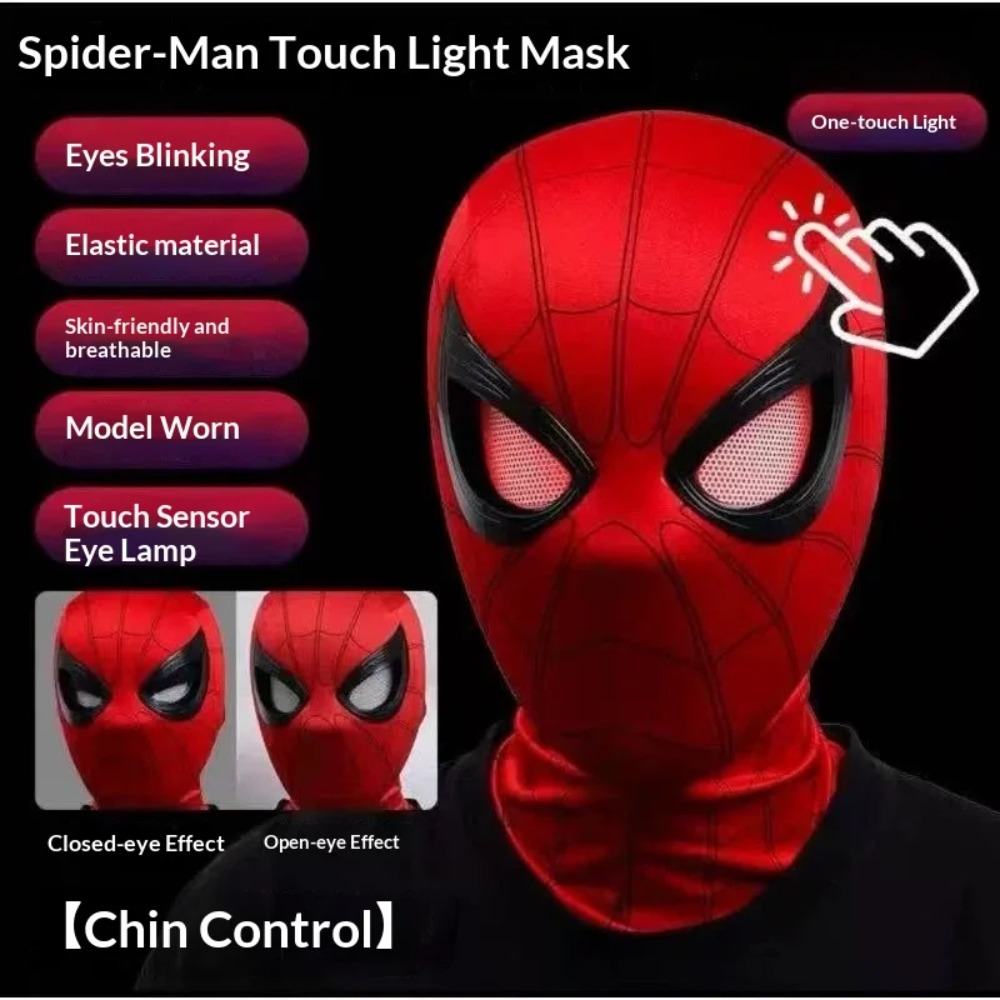 Topeng Spider-Man Dengan Mata  - Men'S Accessories Clothing ulasan dan harga