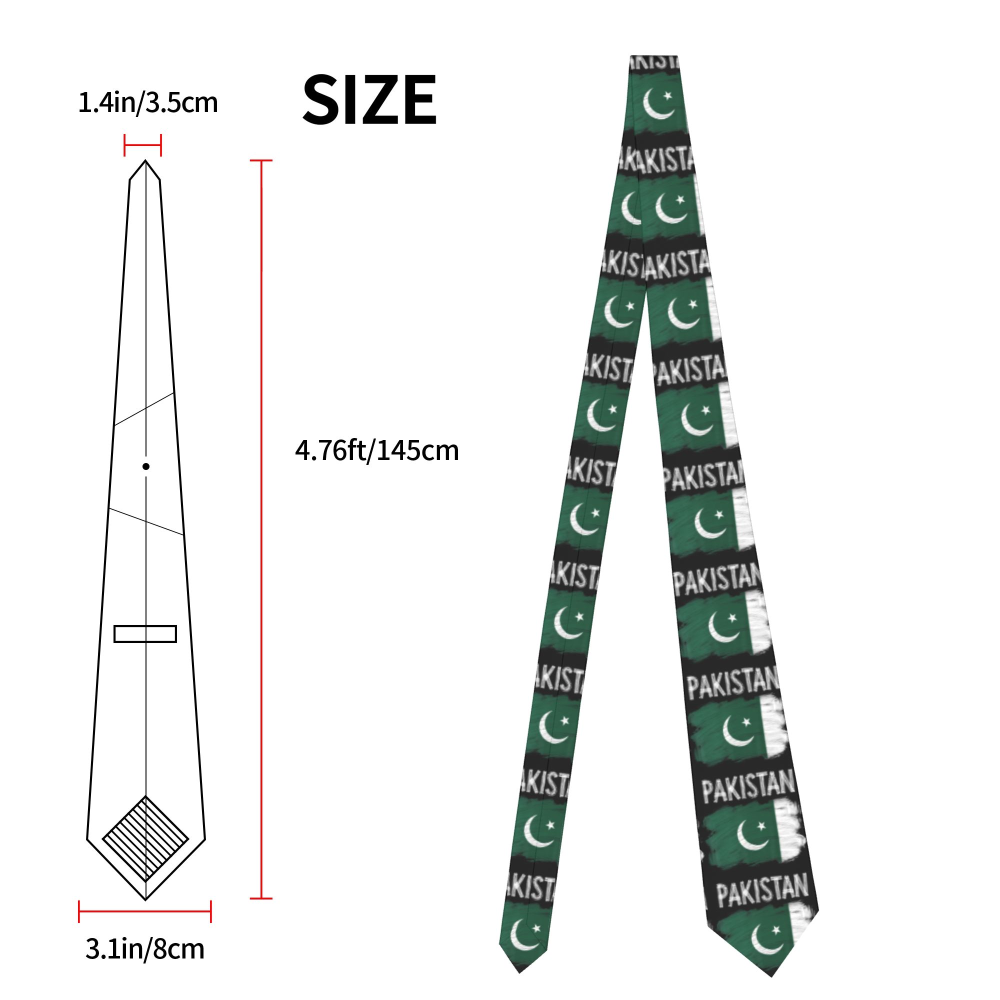 Dasi Bendera Pakistan Motif Ak - Men Accessories Pakistan ulasan dan harga