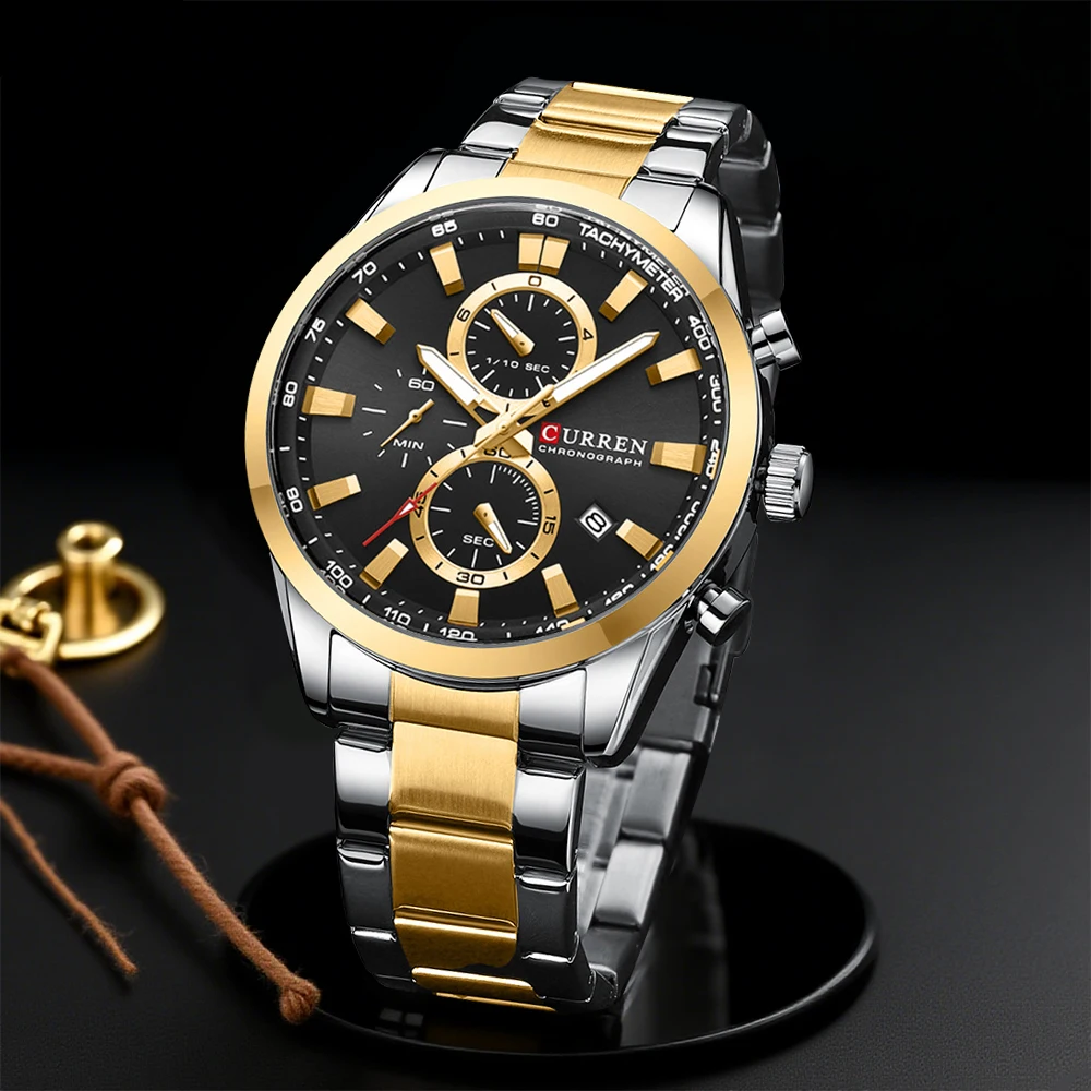 CURREN Jam Tangan Olahraga Chr - Men'S Accessories Fashion ulasan dan harga