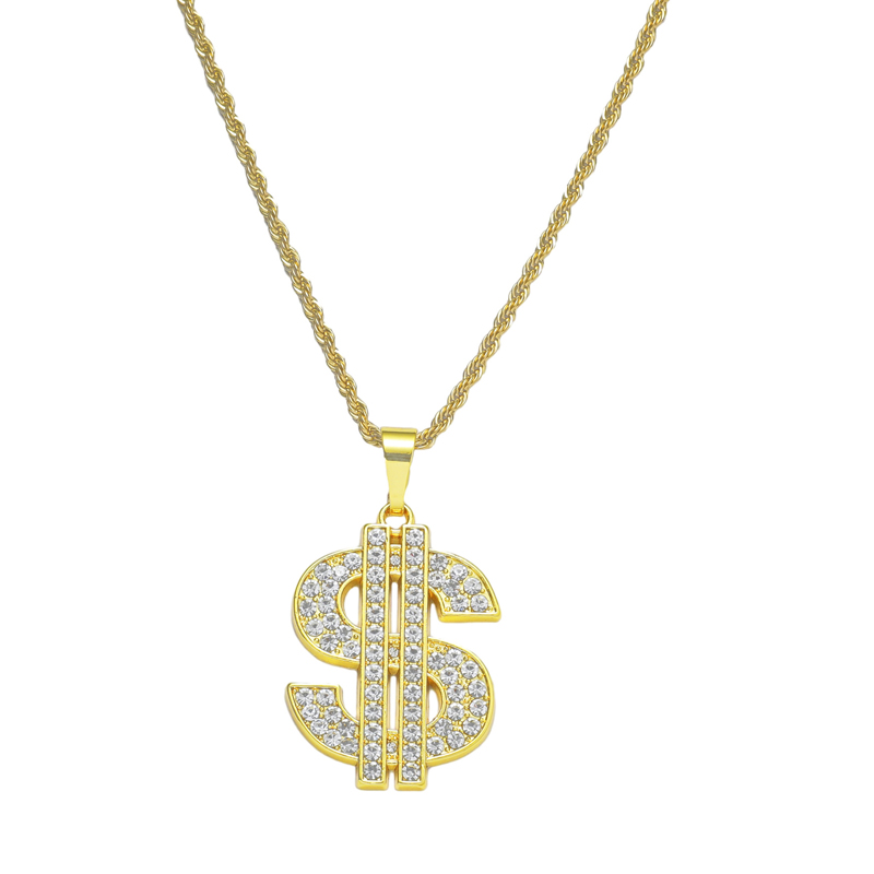 Kalung tanda Dollar 80s 90s ko - Men'S Accessories In The 80S ulasan dan harga