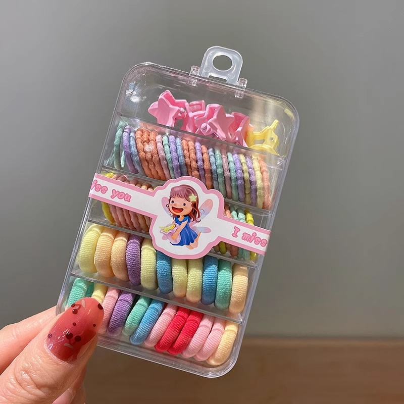 1 Set bando karet rambut anak  - Tie Clip Set ulasan dan harga