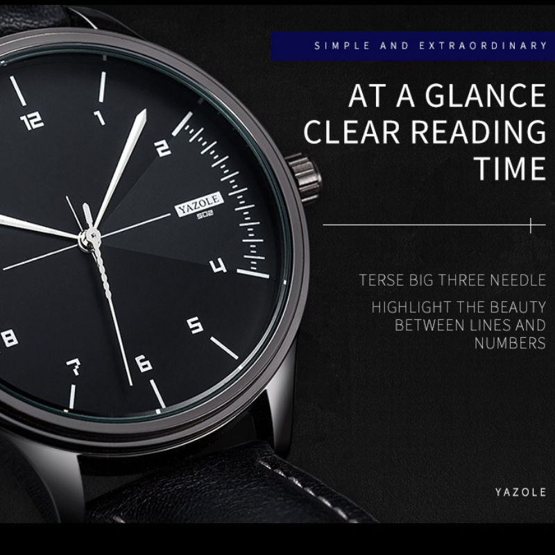 Jam Tangan Quartz YAZOLE Merk  - Men Accessories For Wrist ulasan dan harga