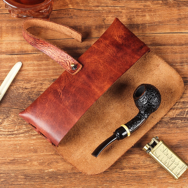 Tas Pipa Kulit Sapi Vintage, K - Men'S Accessories Travel Bag ulasan dan harga